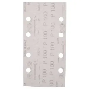 Makita E-19657 papír brusný suchý zip 93x185mm 8 děr K100, 10ks