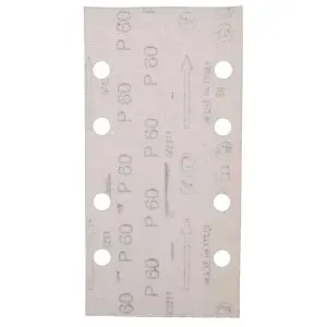 Makita E-19635 papír brusný suchý zip 93x185mm 8 děr K60, 10ks