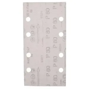 Makita E-19641 papír brusný suchý zip 93x185mm 8 děr K80, 10ks