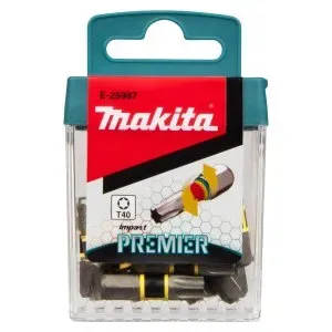 Makita E-25987 torzní bit řady Impact Premier (C-form) T40-25mm, 15 ks