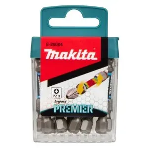 Makita E-26004 torzní bit řady Impact Premier (E-form) PZ3-50mm, 10 ks