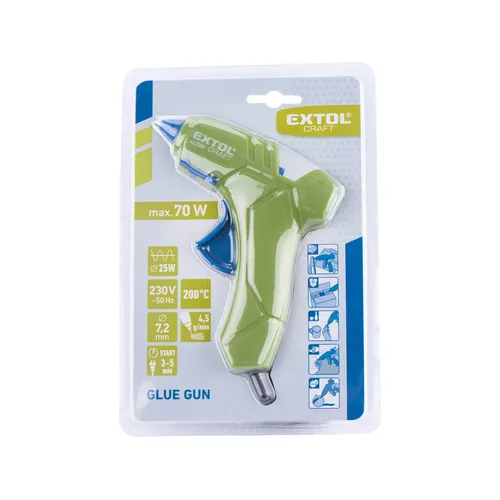 Pistole tavná lepící, ⌀7,2mm, 25w EXTOL CRAFT 422000