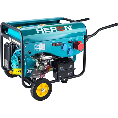 Elektrocentrála benzínová a plynová (lpg/ng) 13hp/5,5kw (400v) 2×2kw (230v), elektrický start HERON 8896319