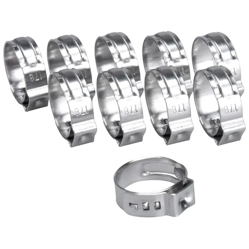Spona na hadici, 10ks, ⌀17,8mm, inox EXTOL PREMIUM 8865175