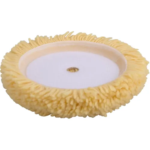 Kotouč leštící vlněný, žlutý, t180, ⌀190mm, 1ply vlna 50/50, suchý zip ⌀150mm EXTOL PREMIUM 8804570