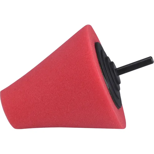 Kužel leštící pěnový, t10, červený, ⌀80mm, stopka 6mm EXTOL PREMIUM 8804568