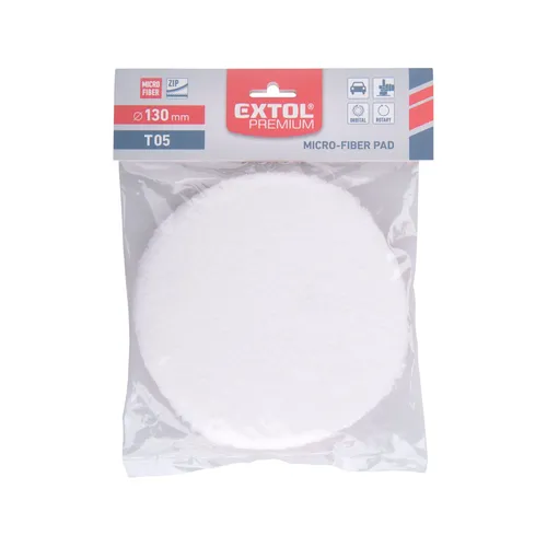Kotouč leštící, mikrovlákno, t05, ⌀130mm, suchý zip EXTOL PREMIUM 8804563