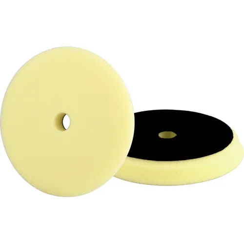 Kotouč leštící pěnový, orbitální, t80, žlutý, ⌀150x25mm, suchý zip ⌀127mm EXTOL PREMIUM 8804548