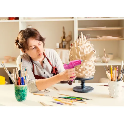 Pistole tavná lepící, ⌀11mm, 40w, růžová EXTOL LADY 422004