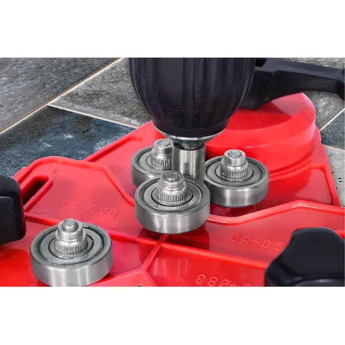 Vodící šablona na korunky a vrtáky, prac. rozsah ⌀4-83mm EXTOL PREMIUM 8801974