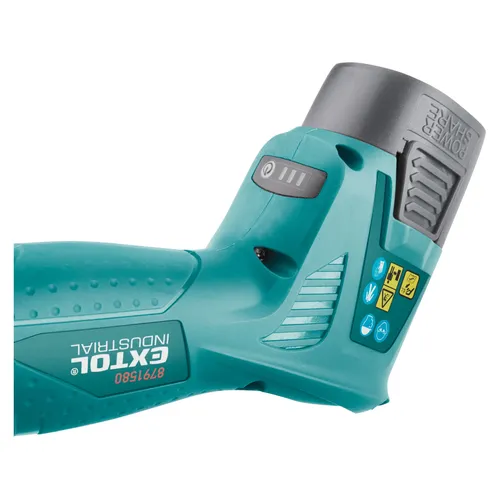 Nůžky zahradnické aku, 16v li-ion, 2×2ah EXTOL INDUSTRIAL 8791580