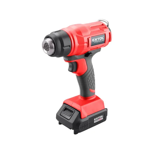 Pistole horkovzdušná aku share20v, 550°c, 20v li-ion, 2ah EXTOL PREMIUM 8891866