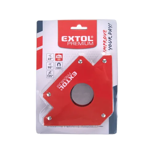 Magnet-úhelník svařovací, 45°-90°-135°, nosnost do 34kg EXTOL PREMIUM 8815190