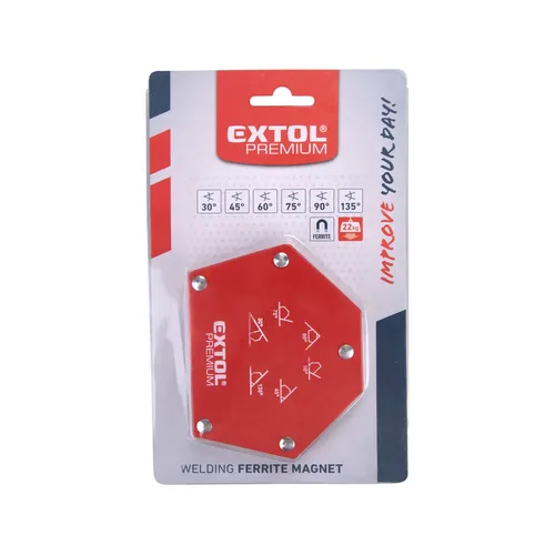 Magnet-úhelník svařovací, 30°-45°-60°-75°-90°-135°, nosnost do 22kg EXTOL PREMIUM 8815194
