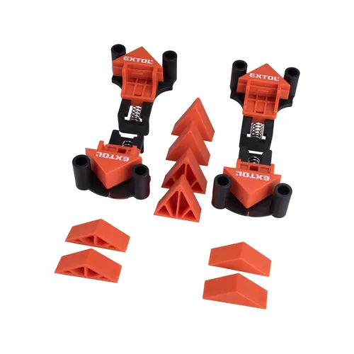 Svěrky úhlové truhlářské, sada 4ks, 60°-90°-120° EXTOL PREMIUM 8815440