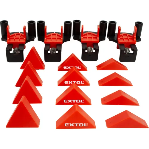 Svěrky úhlové truhlářské, sada 4ks, 60°-90°-120° EXTOL PREMIUM 8815440