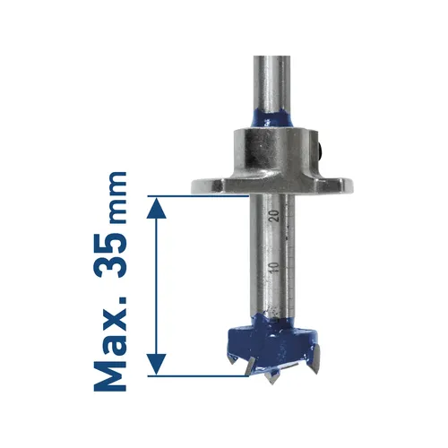 Frézy-sukovníky, do dřeva s hloubk. dorazem, sada 5ks,, ⌀15-20-25-30-35mm EXTOL CRAFT 902003