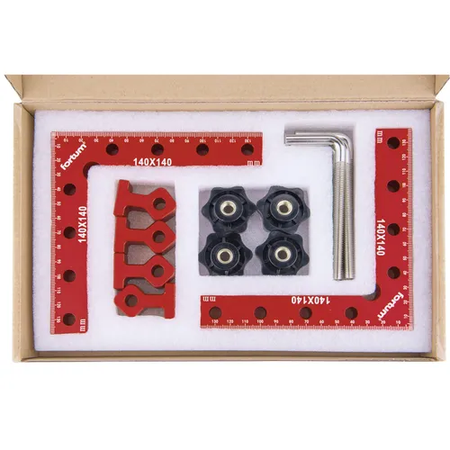 L-svorky rohové/90° sada 2ks, 140x140mm FORTUM 4784120