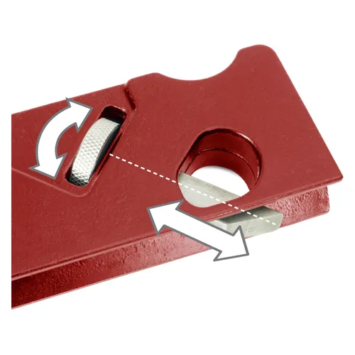 Hoblík na srážení hran nastavitelný, 2nožové profily (45° - r3mm/1/8") FORTUM 4752104