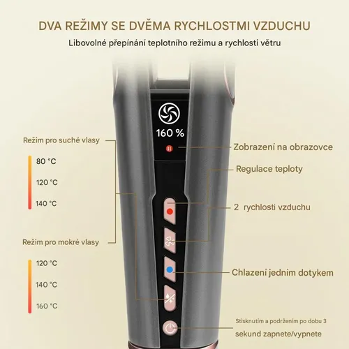 Žehlička na vlasy Glox GLOX17914