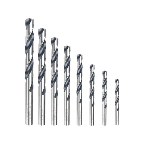 Vrtáky do kovu, sada 8ks, industrial, hss TOTAL TACSD0085