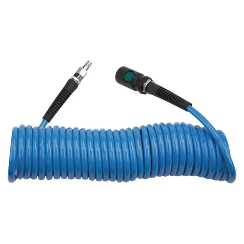 Spirálová PU hadice 7,5 m, ø 6,5/10 mm, 10 bar s rychlospojkou 2105872 Aircraft