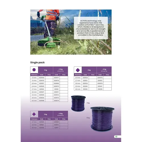 Super Platino, kruh, 1,3mm, 15m ACTIVE