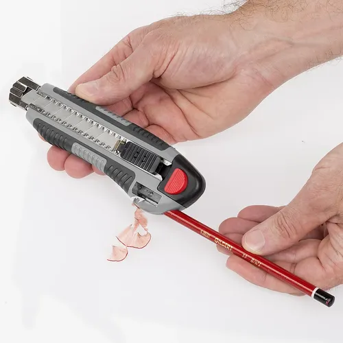 Odlamovací nůž 18 mm včetně ořezávátka na tužky Kreator KRTH00205