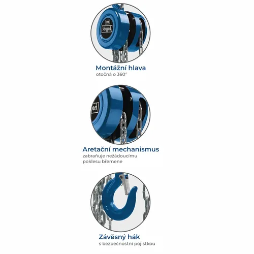 Scheppach CB 01 řetězový kladkostroj ruční