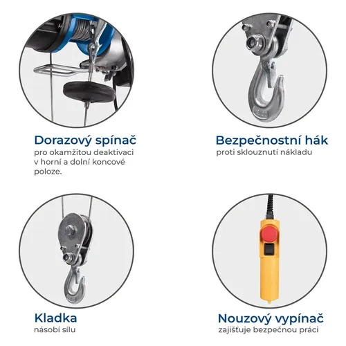 Scheppach HRS 400 lanový naviják elektrický