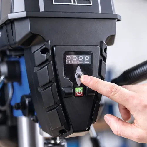 Scheppach TBM 300 Vario stojanová vrtačka s křížovým laserem a LED osvětlením