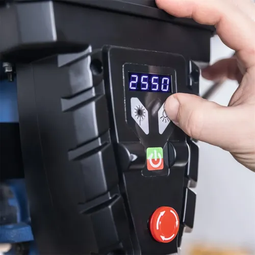 Scheppach TBM 300 Vario stojanová vrtačka s křížovým laserem a LED osvětlením