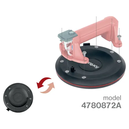 Přísavka aku s automat. udržováním podtlaku, o 200mm/150kg FORTUM 4780872