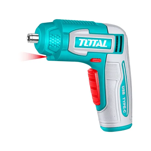 Šroubovák aku 4v se sadou bitů, nabíjení usb-c (není součást balení) TOTAL TSDLI0458