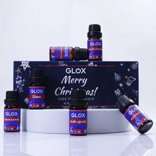 Sada 6ks Vánočních aroma olejů Glox GLOXAO2
