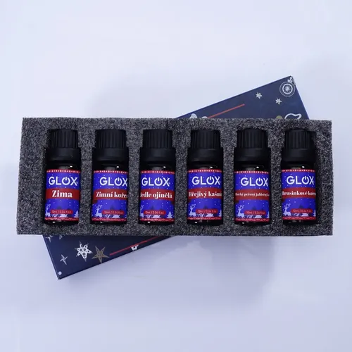 Sada 6ks Vánočních aroma olejů Glox GLOXAO2