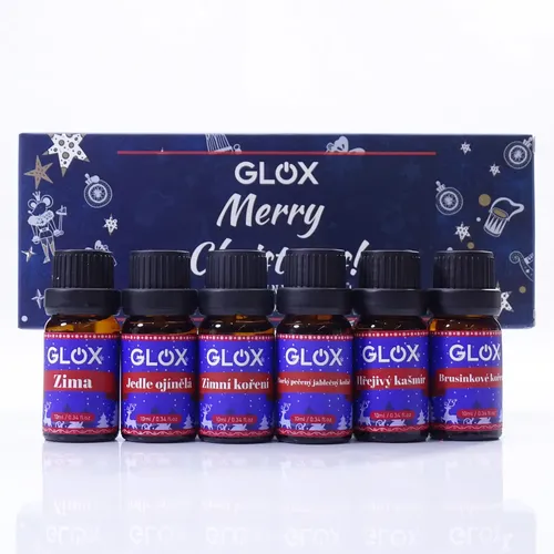 Sada 6ks Vánočních aroma olejů Glox GLOXAO2