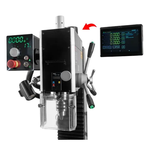 Proma FPM-30DZ Frézka na kov s LED zrcadlovým displejem