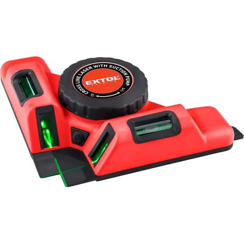 Laser zelený-úhelník 90°, s elektr. přísavným modulem EXTOL PREMIUM 8823303