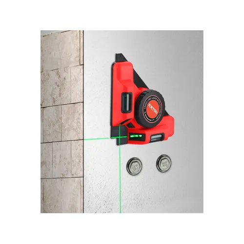 Laser zelený-úhelník 90°, s elektr. přísavným modulem EXTOL PREMIUM 8823303