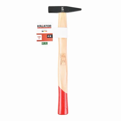 Zámečnické kladivo 100g Dřevěná rukojeť Kreator KRTH90001