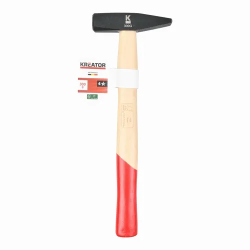 Zámečnické kladivo 300g Dřevěná rukojeť Kreator KRTH90003
