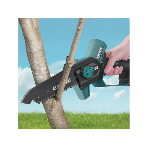 Pila řetězová aku jednoruční share20v, 13cm, brushless, 2ah EXTOL INDUSTRIAL 8791922