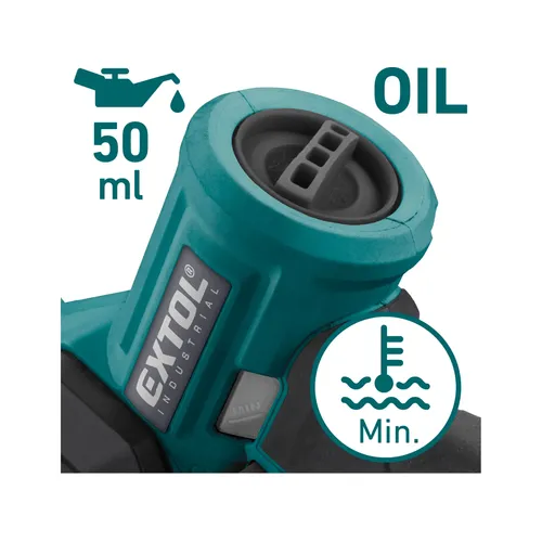 Pila řetězová aku jednoruční share20v, 13cm, brushless, bez baterie a nabíječky EXTOL INDUSTRIAL 8791923