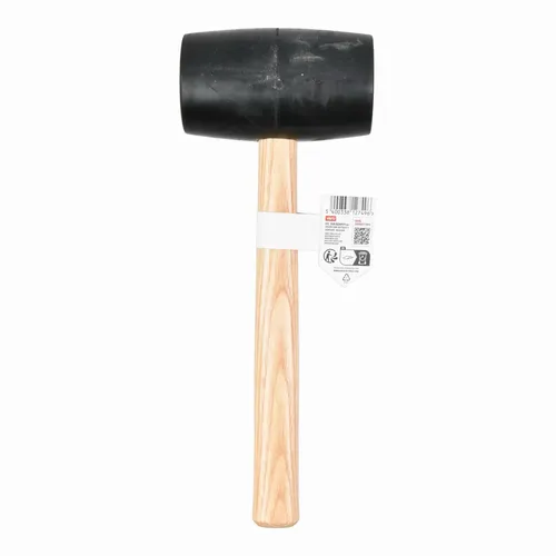 Gumová palice černá 900g - Dřevěná násada Kreator KRTH90603