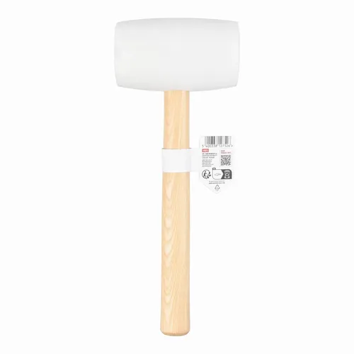 Gumová palice bílá 900g - Dřevěná násada Kreator KRTH90606