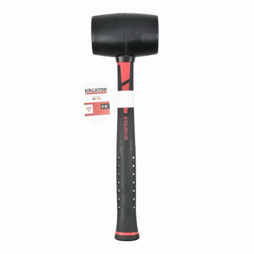 Gumová palice černá 450g - Sklolaminátová násada Kreator KRTH90701