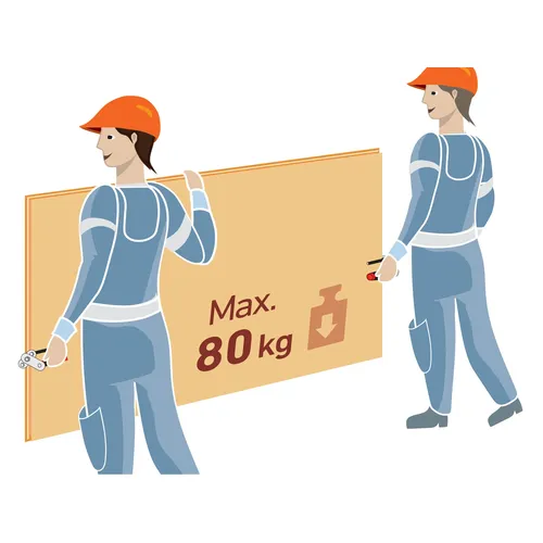 Nosič desek kovový, sada 2ks, nosnost až 80kg/pár EXTOL PREMIUM 8863108