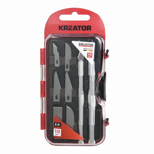 Modelářské nožíky sada 10ks Kreator KRTH23201