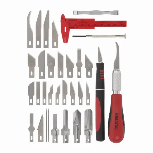 Modelářské nožíky sada 36ks Kreator KRTH23202